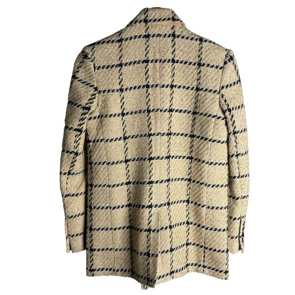 Anine Bing Kaia Blazer Camel Check Size XS - Picture 5 of 7
